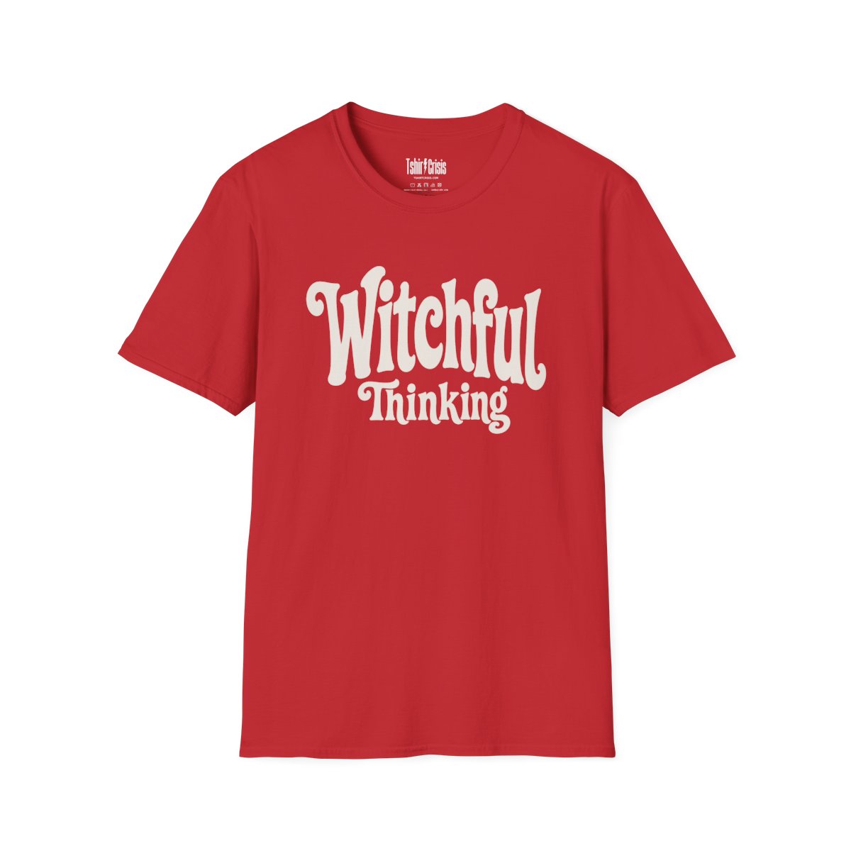 Witchful Thinking Halloween T-Shirt in Red