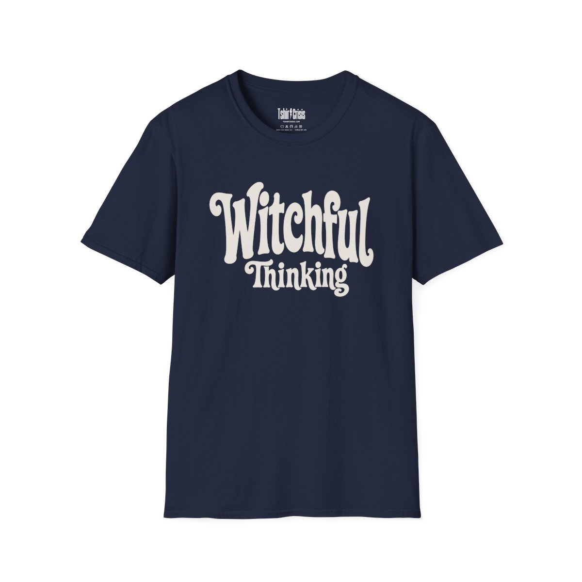 Witchful Thinking Halloween T-Shirt in Navy